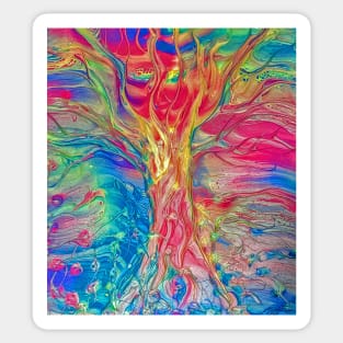 Colorful Tree of Life Sticker